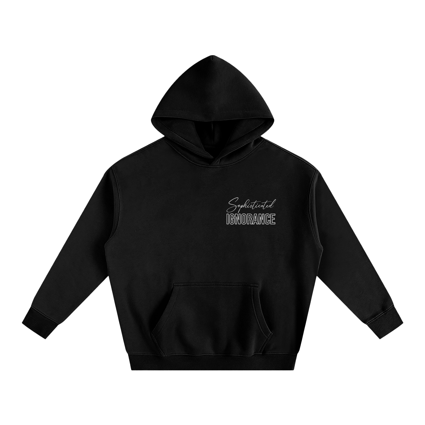 “Ignorance” Hoodie Black