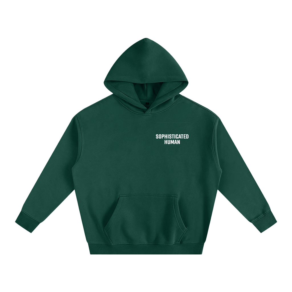 Oversize Fleeced Hoodie SH Forest Green