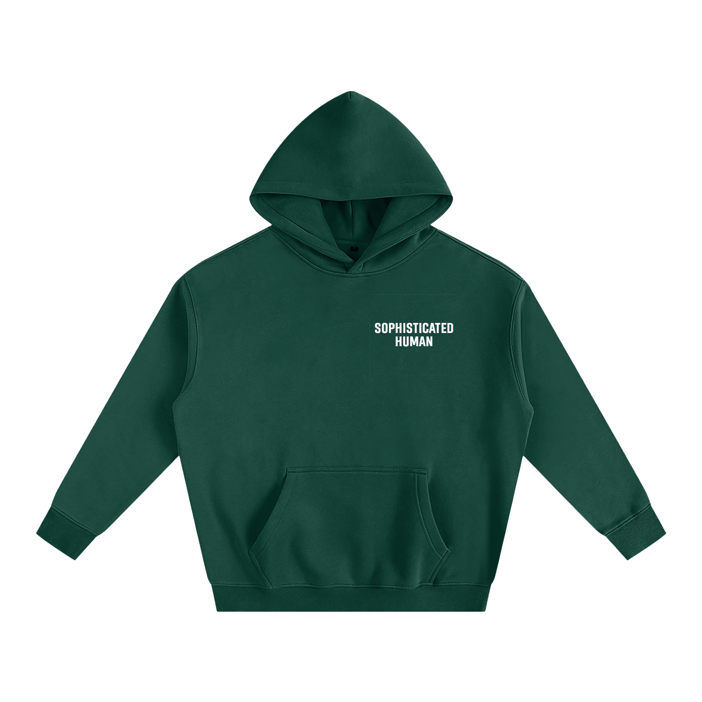 Oversize Fleeced Hoodie SH Forest Green