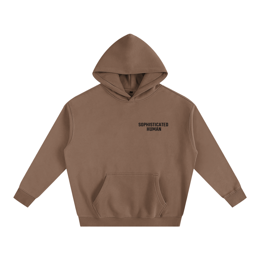 Oversize Fleeced Hoodie SH Latte Brown