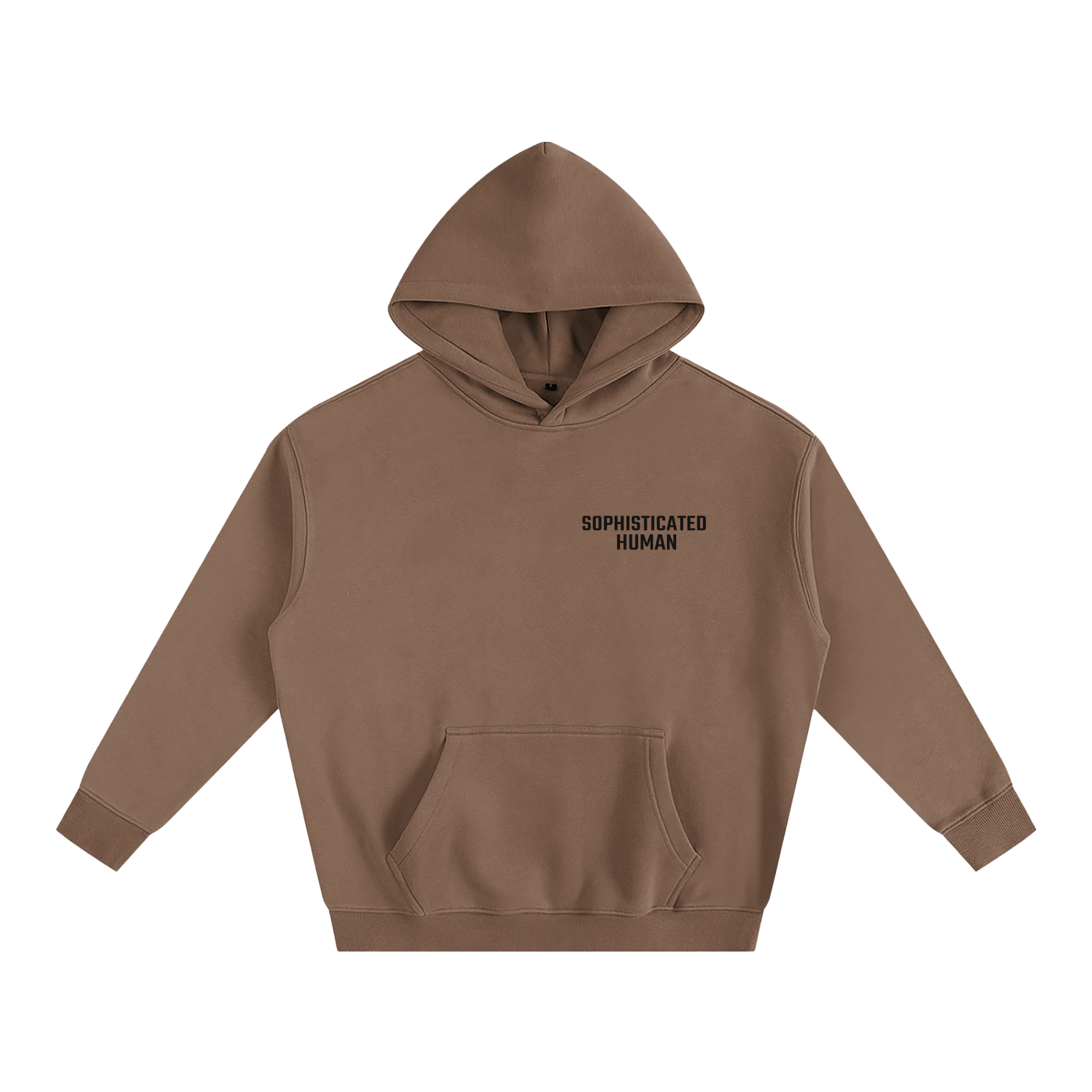 Oversize Fleeced Hoodie SH Latte Brown